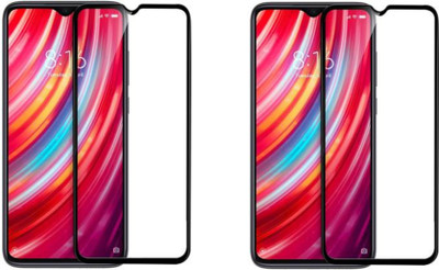 DMJHP Edge To Edge Tempered Glass for Mi Redmi Note 8 Pro(Pack of 2)