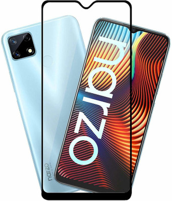 DMJHP Edge To Edge Tempered Glass for Realme Narzo 20(Pack of 1)