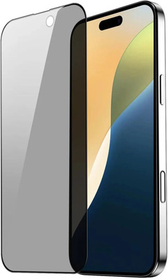 MB SHILD Edge To Edge Tempered Glass for iPhone 16 Plus 5G, Privacy Anti Spy Glass with Matte Finish(Pack of 1)
