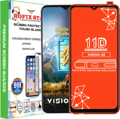 Rofix star Edge To Edge Tempered Glass for ITEL VISION 2S(Pack of 1)