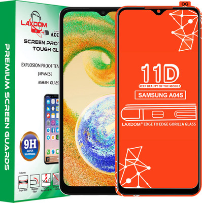 Laxdom Edge To Edge Tempered Glass for SAMSUNG GALAXY A04S(Pack of 1)