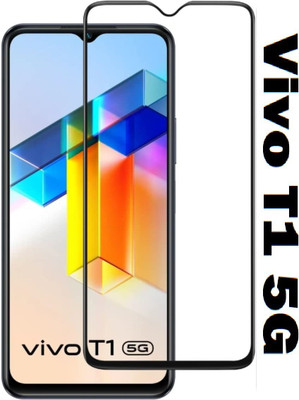 ASVALBUY Edge To Edge Tempered Glass for Vivo T1 5G, Vivo t1 5G(Pack of 1)
