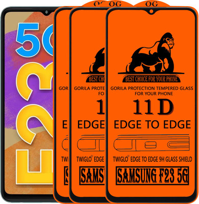 TWIGLO Edge To Edge Tempered Glass for SAMSUNG F23 5G(Pack of 3)
