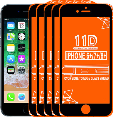 CYOR Edge To Edge Tempered Glass for Infinix Hot 8(Pack of 5)