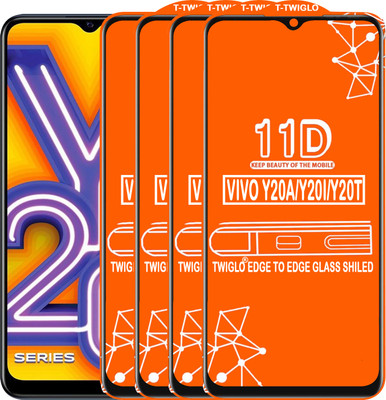 TWIGLO Edge To Edge Tempered Glass for VIVO Y20I(Pack of 4)