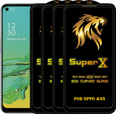 PFOAM Edge To Edge Tempered Glass for OPPO A33(Pack of 4)