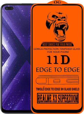 TWIGLO Edge To Edge Tempered Glass for REALME X3 SUPERZOOM(Pack of 1)