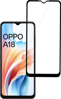 GLOBAL NOMAD Edge To Edge Tempered Glass for OPPO A18(Pack of 1)