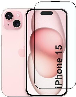 SB SHILD Edge To Edge Tempered Glass for Apple iPhone 15, iPhone 16, 2.5D Curved Edge Premium Tempered Glass for Ultimate Protection(Pack of 1)