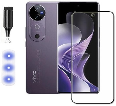 LIKEDESIGN Edge To Edge Tempered Glass for Vivo V40 5G(Pack of 1)
