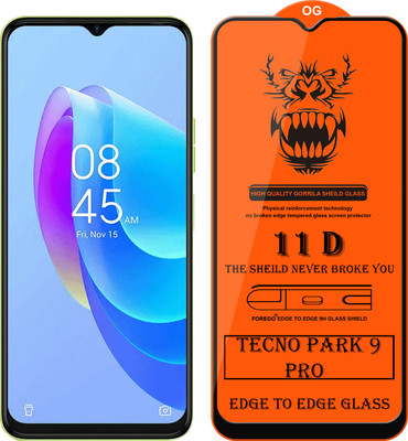 Forego Edge To Edge Tempered Glass for Tecno Spark 9 Pro(Pack of 1)