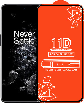 Roxel Edge To Edge Tempered Glass for Oneplus 10T(Pack of 1)
