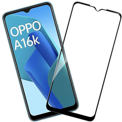 royal eshop 15 Edge To Edge Tempered Glass for OPPO A16k(Pack of 1)