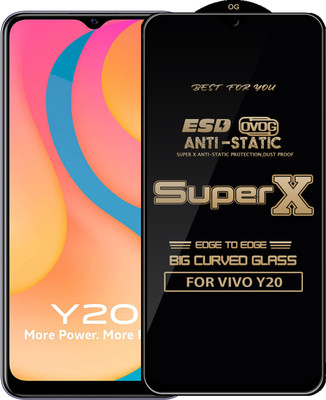 Qyist Edge To Edge Tempered Glass for VIVO Y20(Pack of 1)