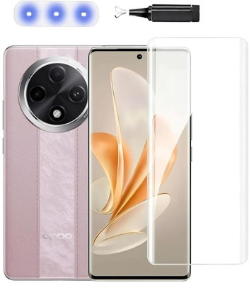 BRENZZ Edge To Edge Tempered Glass for oppo F27 Pro, Oppo F27 Pro Plus(Pack of 1)