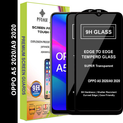 PFOAM Edge To Edge Tempered Glass for OPPO A5 2020(Pack of 2)