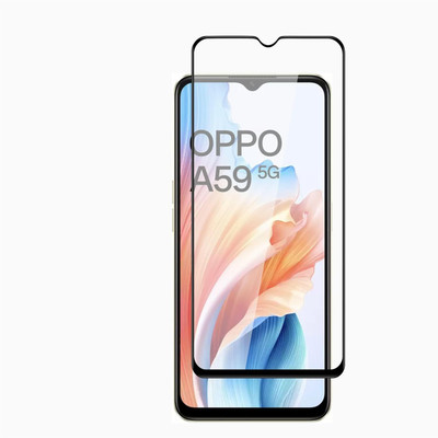 Caseline Edge To Edge Tempered Glass for OPPO A59 5G, OPPO A59, Oppo A59, Oppo A59 5G(Pack of 1)