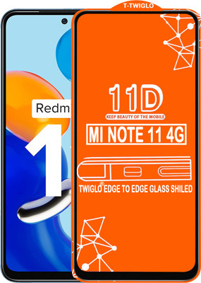 TWIGLO Edge To Edge Tempered Glass for REDMI NOTE 11 4G(Pack of 1)