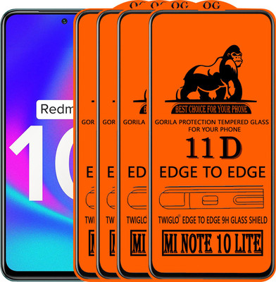 TWIGLO Edge To Edge Tempered Glass for REDMI NOTE 10 LITE(Pack of 4)