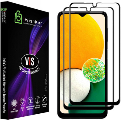 iWishKart Edge To Edge Screen Guard for itel ZENO 10 5G, itel ZENO 10, Vis_pk2, Military grade Edge to Edge Premium gorilla glass with Self Installation Guide - Wet & Dry wipes, Dust Absorber [With Warranty](Pack of 2)