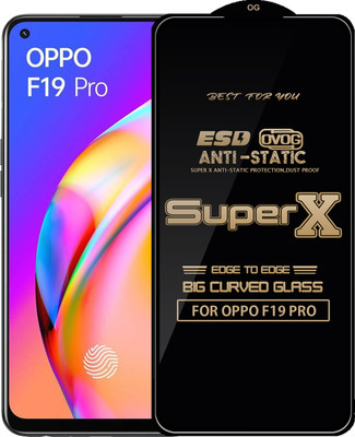 Qyist Edge To Edge Tempered Glass for OPPO F19 PRO(Pack of 1)