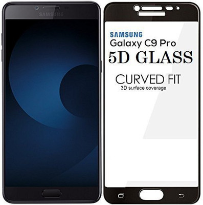 HIE POWER Edge To Edge Tempered Glass for Samsung Galaxy C9 Pro-Gorilla Glass Edge-To-Edge 11D Screen Protector With Installation Kit(Pack of 1)