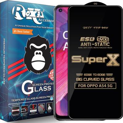 Roxel Edge To Edge Tempered Glass for OPPO A54 5G(Pack of 1)
