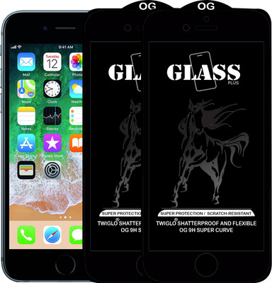 TWIGLO Edge To Edge Tempered Glass for Apple iPhone 6s(Pack of 2)