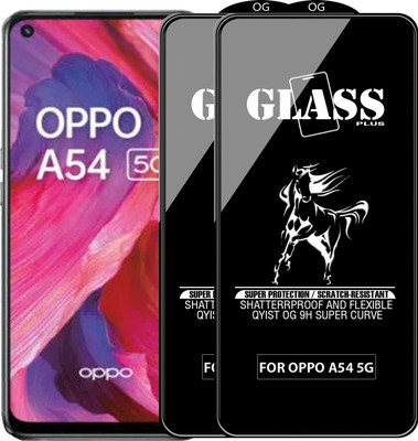 Qyist Edge To Edge Tempered Glass for OPPO A54 5G(Pack of 2)
