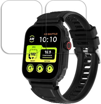 SOMTONE Edge To Edge Tempered Glass for alt Hunk 1.96 inch SMARTWATCH SCREEN GUARD(Pack of 2)