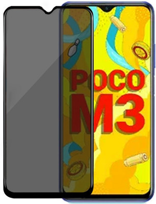 HUPSHY Edge To Edge Tempered Glass for POCO M3(Pack of 1)