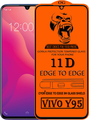 CYOR Edge To Edge Tempered Glass for VIVO Y95(Pack of 1)