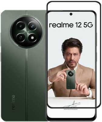 DMJHP Edge To Edge Tempered Glass for Realme 12 5G(Pack of 1)