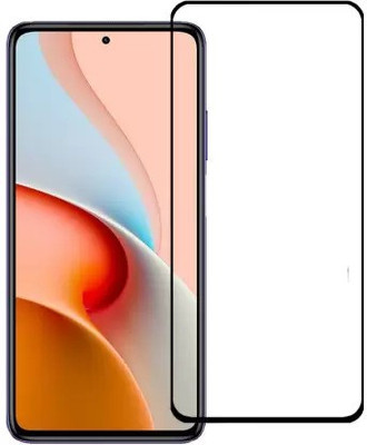 VISHRN Edge To Edge Tempered Glass for Mi 10i, Redmi 10i(Pack of 1)