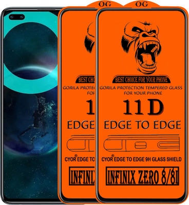 CYOR Edge To Edge Tempered Glass for INFINIX ZERO 8(Pack of 2)