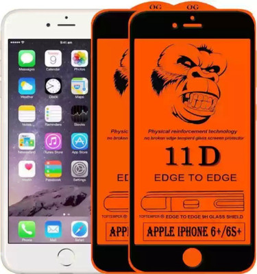 1DOLLAR Edge To Edge Tempered Glass for Apple iPhone 6s Plus/ iPhone 6 Plus-11D -9H-11D(Pack of 3)