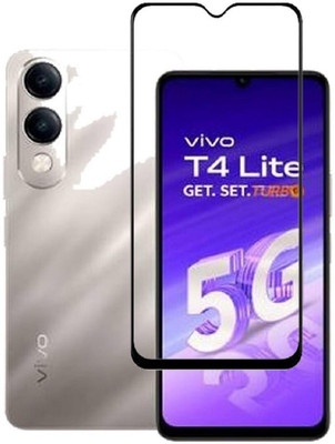 MOBIGENIX Edge To Edge Tempered Glass for Vivo T4 Lite 5G, Vivo T4 Lite(Pack of 1)