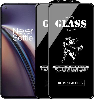 Qyist Edge To Edge Tempered Glass for ONEPLUS NORD CE 5G(Pack of 2)