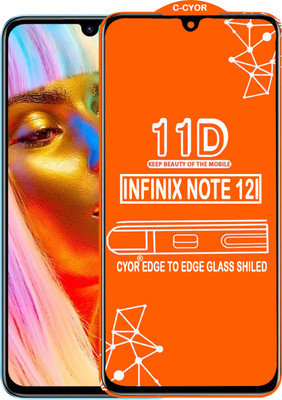CYOR Edge To Edge Tempered Glass for INFINIX NOTE 12I(Pack of 1)