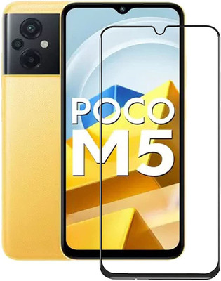 VDAT Edge To Edge Tempered Glass for POCO M5, POCO M5 4G(Pack of 1)