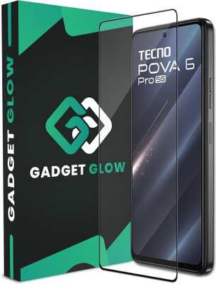 Gadget Glow Edge To Edge Tempered Glass for Tecno Pova 6 Pro 5G, Tecno Pova 6 Pro, Pova 6 Pro 5G(Pack of 1)