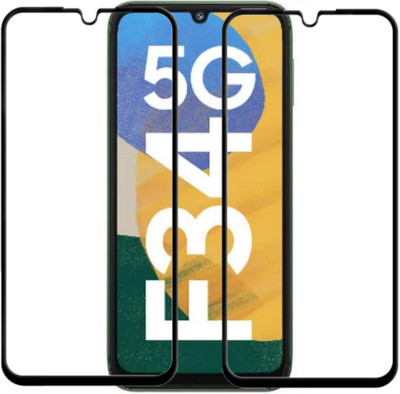 COVJ Edge To Edge Tempered Glass for Samsung galaxy M34 5G, Samsung galaxy A34 5g(Pack of 2)