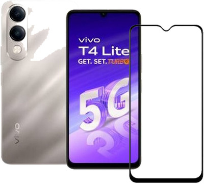 Hyper Edge To Edge Tempered Glass for Vivo T4 Lite 5g(Pack of 1)