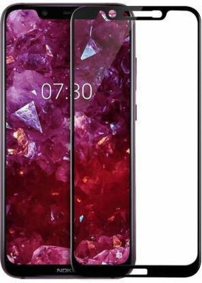 JSS WORLD Edge To Edge Tempered Glass for Nokia 7.1 Plus--NK X7(Pack of 1)