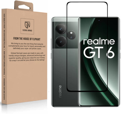 GLOBAL NOMAD Edge To Edge Tempered Glass for Realme GT 6 5G, Realme GT 6T 5G(Pack of 1)