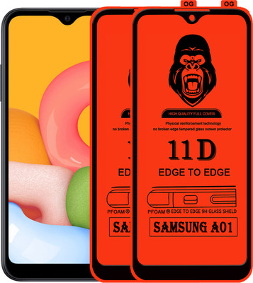 Rofix star Edge To Edge Tempered Glass for SAMSUNG A01(Pack of 2)