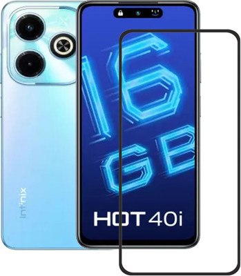 SNMART Edge To Edge Tempered Glass for Infinix Hot 40i, Infinix HOT 40i(Pack of 1)