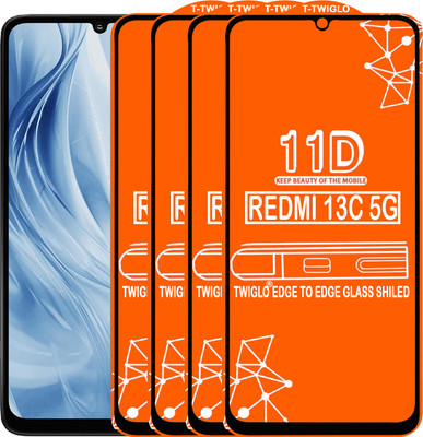 Flipkart SmartBuy Edge To Edge Tempered Glass for REDMI MI 13C 5G(Pack of 4)