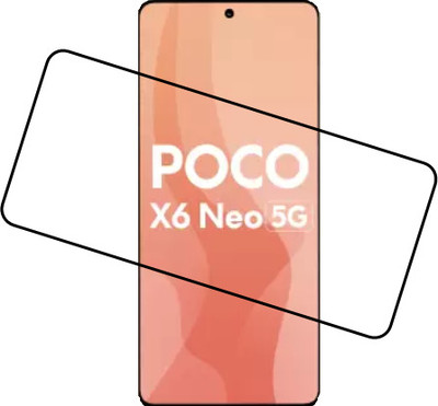SMARTCASE Edge To Edge Tempered Glass for POCO X6 Neo 5G(Pack of 1)