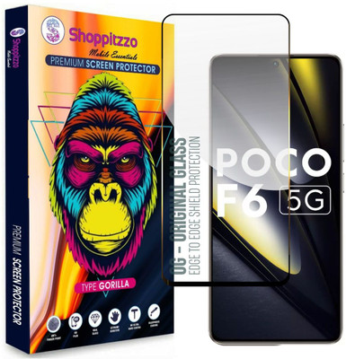 Shoppitzzo Edge To Edge Tempered Glass for Poco F6/Poco X6 Pro 5G (6.67 Inch)(Pack of 1)